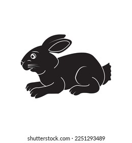 rabbit icon vector illustration symbol design