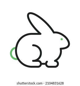 Rabbit icon vector image. Can also be used for Carnival. Suitable for mobile apps, web apps and print media.