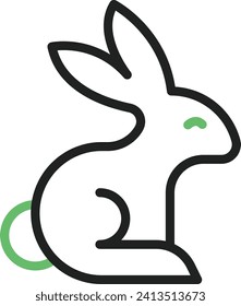 Rabbit icon vector image. Suitable for mobile application web application and print media.