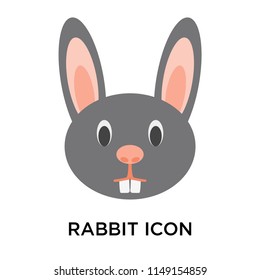 Rabbit icon vector isolated on white background for your web and mobile app design, Rabbit logo concept