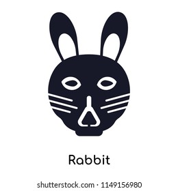 Rabbit icon vector isolated on white background for your web and mobile app design, Rabbit logo concept