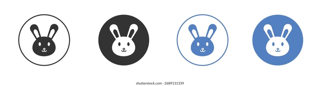 Kaninchen-Icon-Vektor. Illustration der Logo-Vorlage
