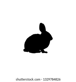rabbit icon vector. rabbit sign on white background. rabbit icon for web and app