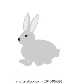 rabbit icon. vector sign symbol on white background