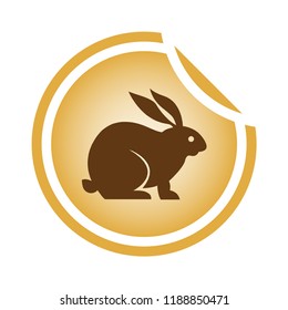 rabbit icon. vector rabbit sign symbol. Rabbit animal silhouette