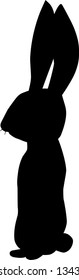 Rabbit icon, vector rabbit sign symbol on white background. Rabbit animal silhouette.