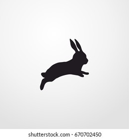 rabbit icon. vector sign symbol on white background