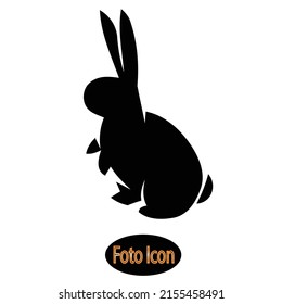 rabbit icon with white background