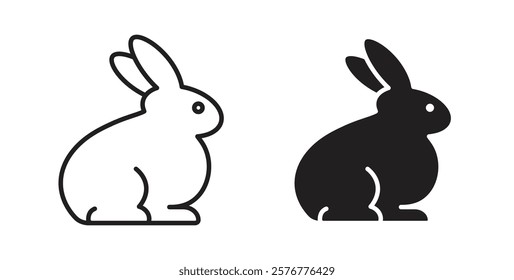 Rabbit icons pack for ui designs