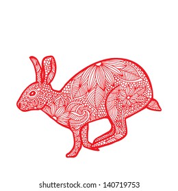 Rabbit illustration- Chinese zodiac