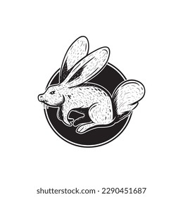 rabbit illustration logo for your logo