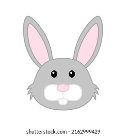 Rabbit isolated on white background. Vector illustration