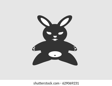 Rabbit  Isolated On White Background