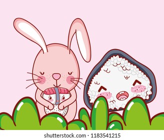 Rabbit and japanese food