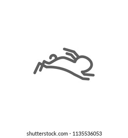 rabbit jump / bunny logo template