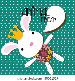 rabbit king with text 3