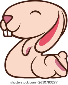 Rabbit Letter Vector Element Alphabet Z