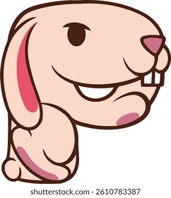 Rabbit Letter Vector Element Alphabet P