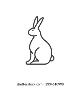 Rabbit line icon.
