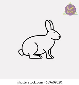 rabbit line icon