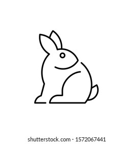 Rabbit line icon. Icon design. Template elements