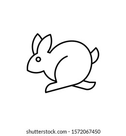 Rabbit line icon. Icon design. Template elements