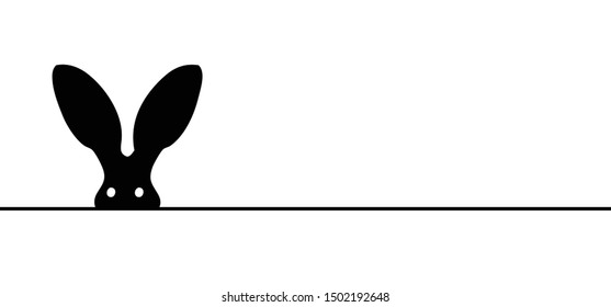 Rabbit line pattern Animal silhouette vector icon icons sig signs fun funny peeking Bunny rabbit portrait Happy Easter bunny rabbits cartoon animals animal Draw Drawing  Banner eggs egg Pascha Rabbit