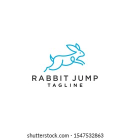 Rabbit line vector icon . Bunny outline  logo design vector download 