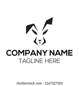 Design-Kunst für Kaninchen-Logos