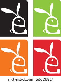 rabbit logo, bunny logotype, liebre vector, conejo vector, hare logo