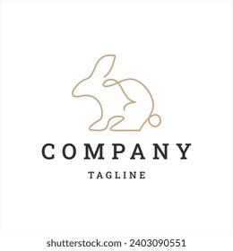 Rabbit logo concept design template element vector illustration
