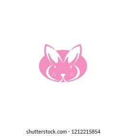 Rabbit Logo Design. Bunny Logo Vector