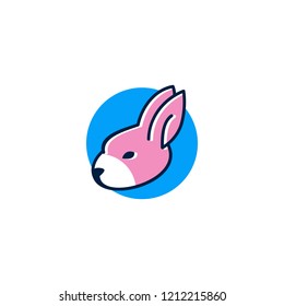 Rabbit Logo Design. Bunny Logo Vector