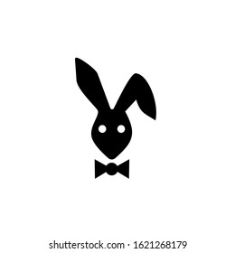 Rabbit Logo Design, Emblem design on white background.