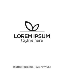 Rabbit logo design isolated vector template and animal icon design