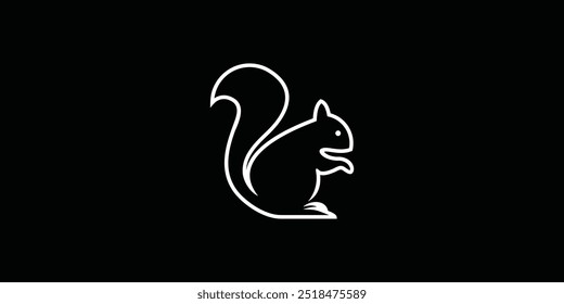 Diseño de logotipo de conejo con concepto moderno Vector