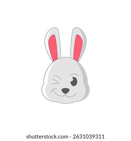 Rabbit logo design template. Trendy style, vector eps 10