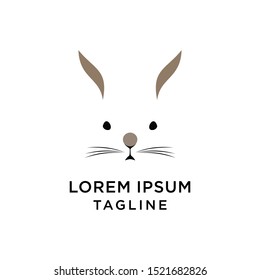 Rabbit Logo Design Template Vector