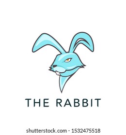 Rabbit logo design template vector illustration