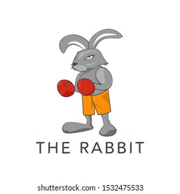 Rabbit logo design template vector illustration