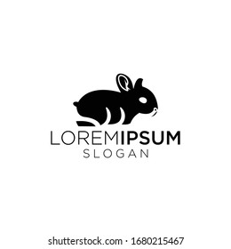 Rabbit logo design vector graphic