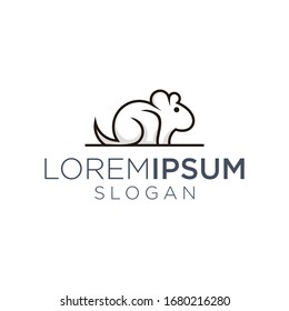 Diseño vectorial del logotipo de conejo
