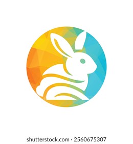 Rabbit Logo Design Vector Illustration 