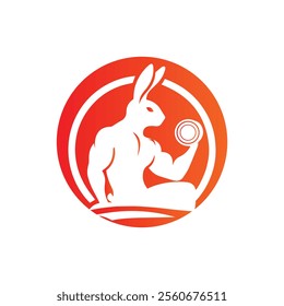 Rabbit Logo Design Vector Illustration 