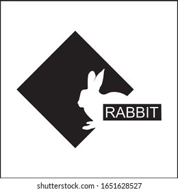 rabbit logo design vector inspiration