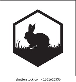 rabbit logo design vector inspiration