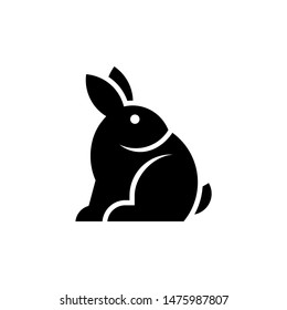 Rabbit logo. Icon design. Template elements