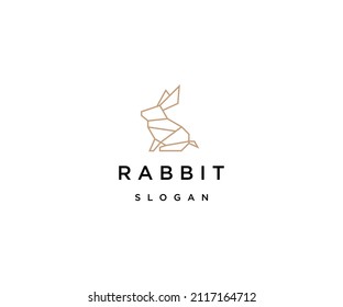 Rabbit logo icon design template