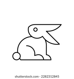 Rabbit Logo. Icon design. Template elements