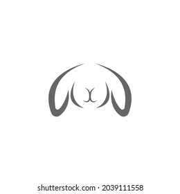Rabbit logo icon design vector template illustration